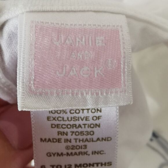 2/$20 Janie & Jack toddler girls t-shirt size 6-12 m - Picture 4 of 4